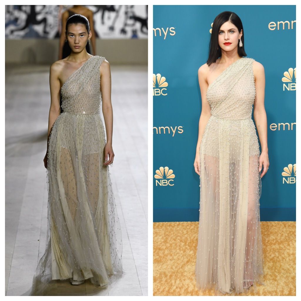 How Nine Emmy Awards 2022 Red Carpet Dresses Looked on the Runway ⋆ C